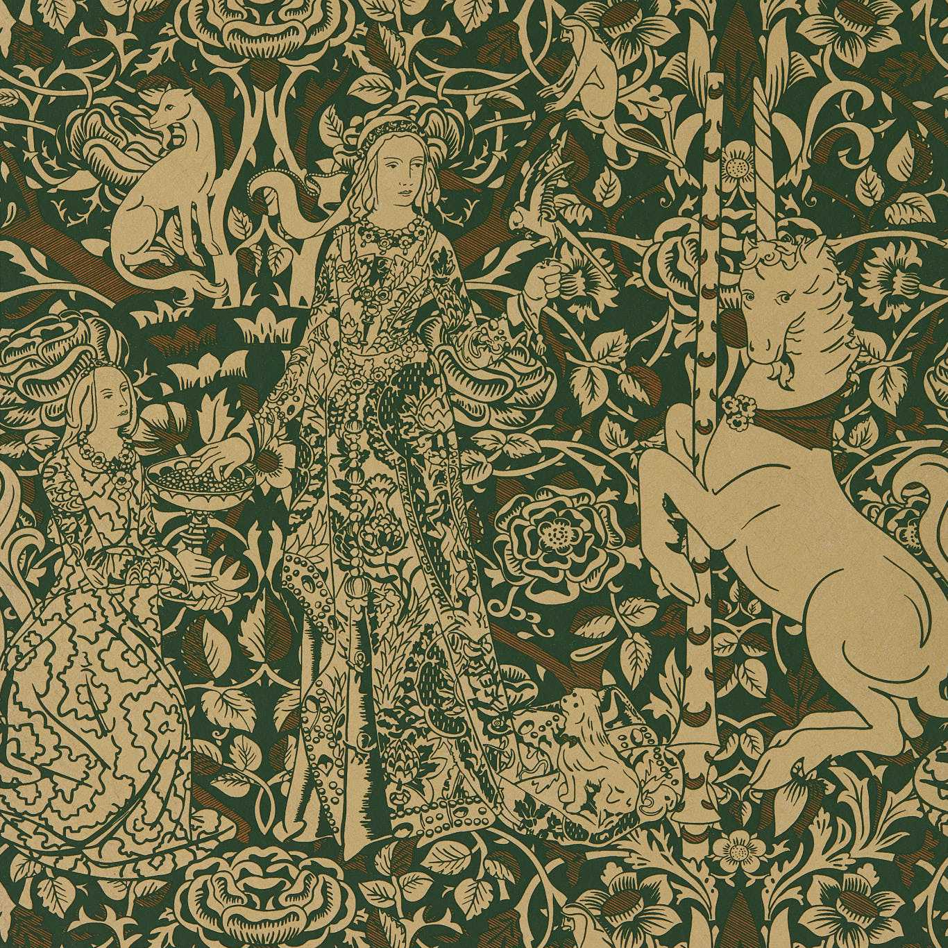 Aurelia`S Grail Gobelin Green/Bronze